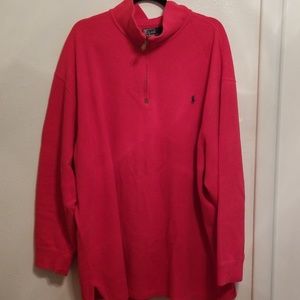 Polo Ralph Lauren Red 1/4 Zip Sweater 3X